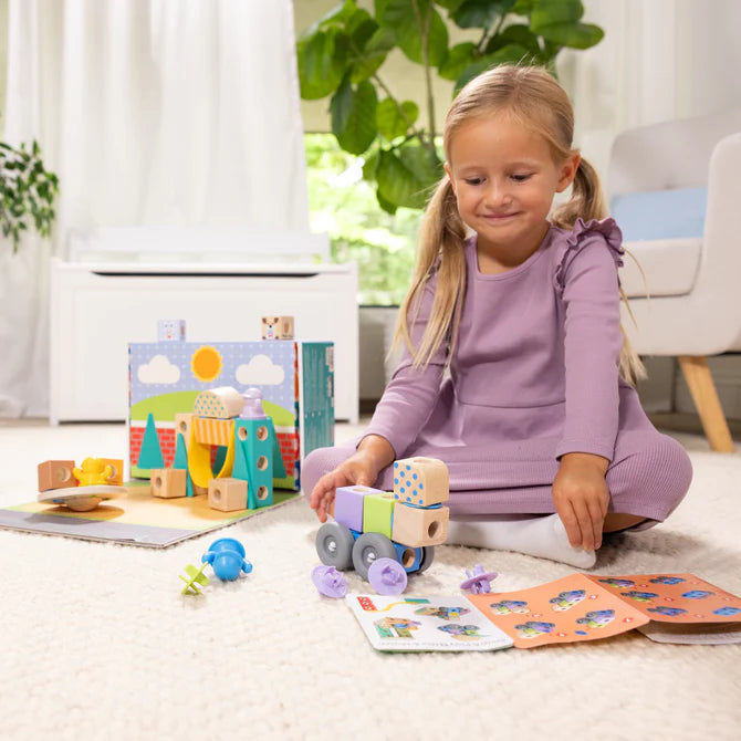 Melissa & Doug Blockables Town Play Set 50279