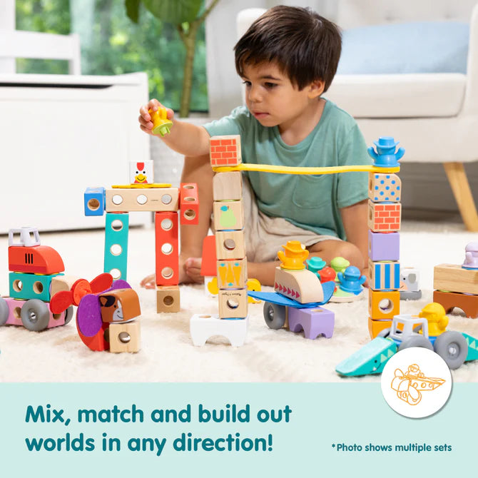 Melissa & Doug Blockables Town Play Set 50279