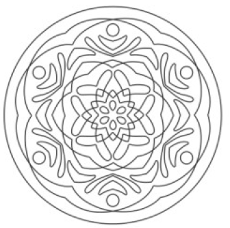 SandArt Individual Mini Mandalas (98mm x 98mm)