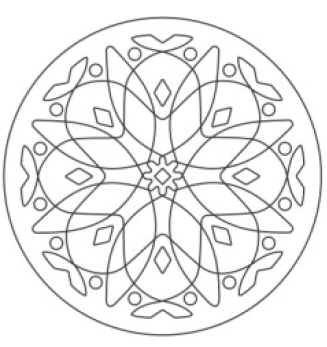 SandArt Individual Mini Mandalas (98mm x 98mm)