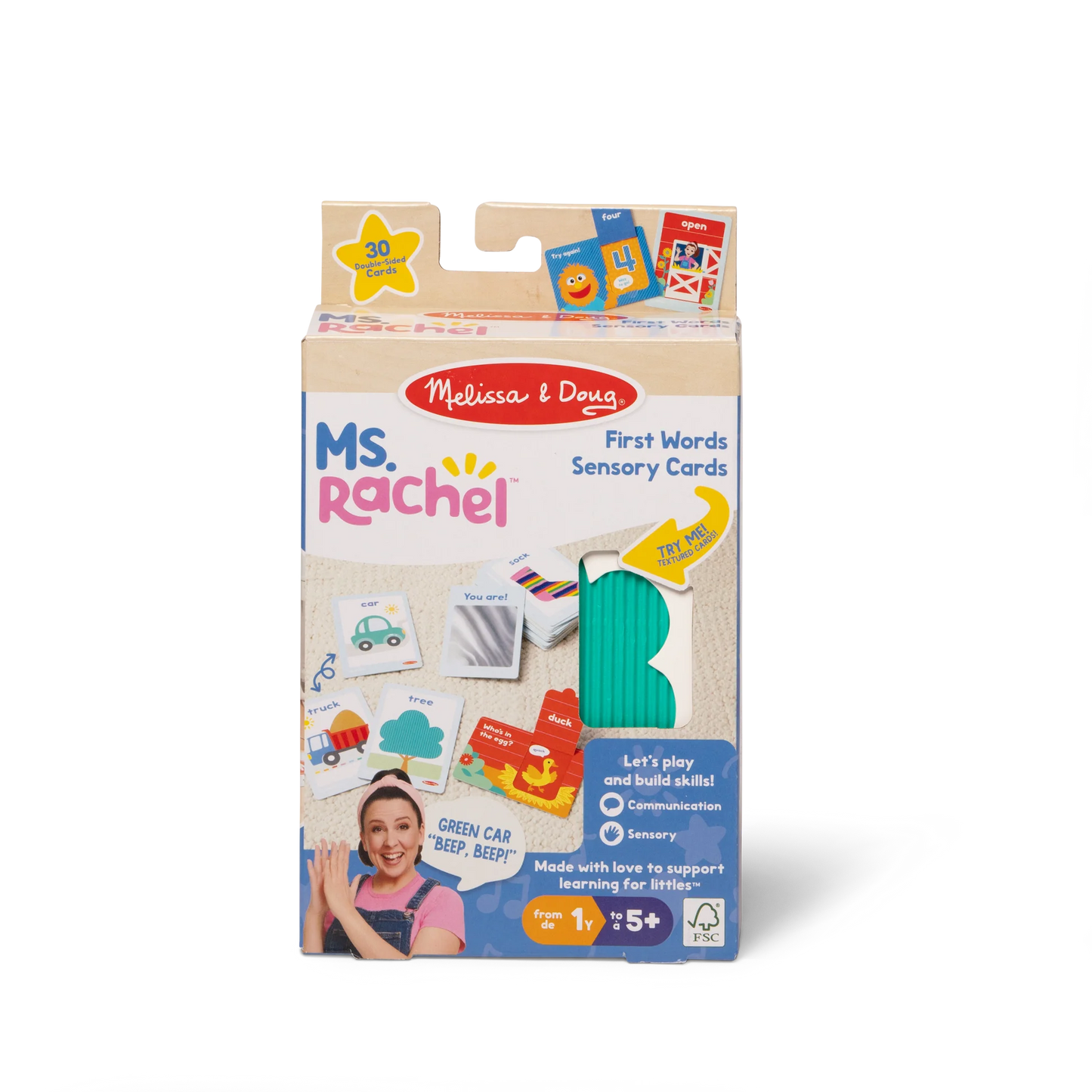 Ms Rachel First Word Sensory Cards 6074477
