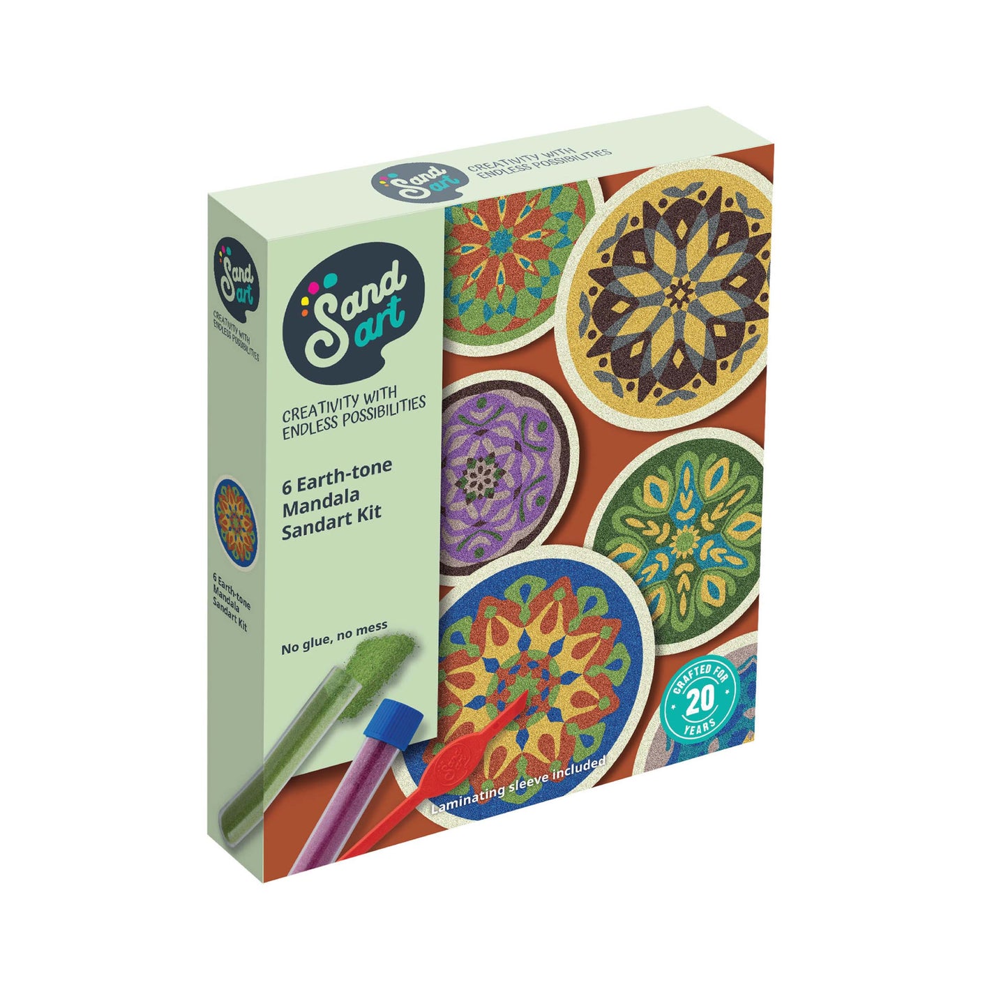 SandArt Earth-tone Mandalas