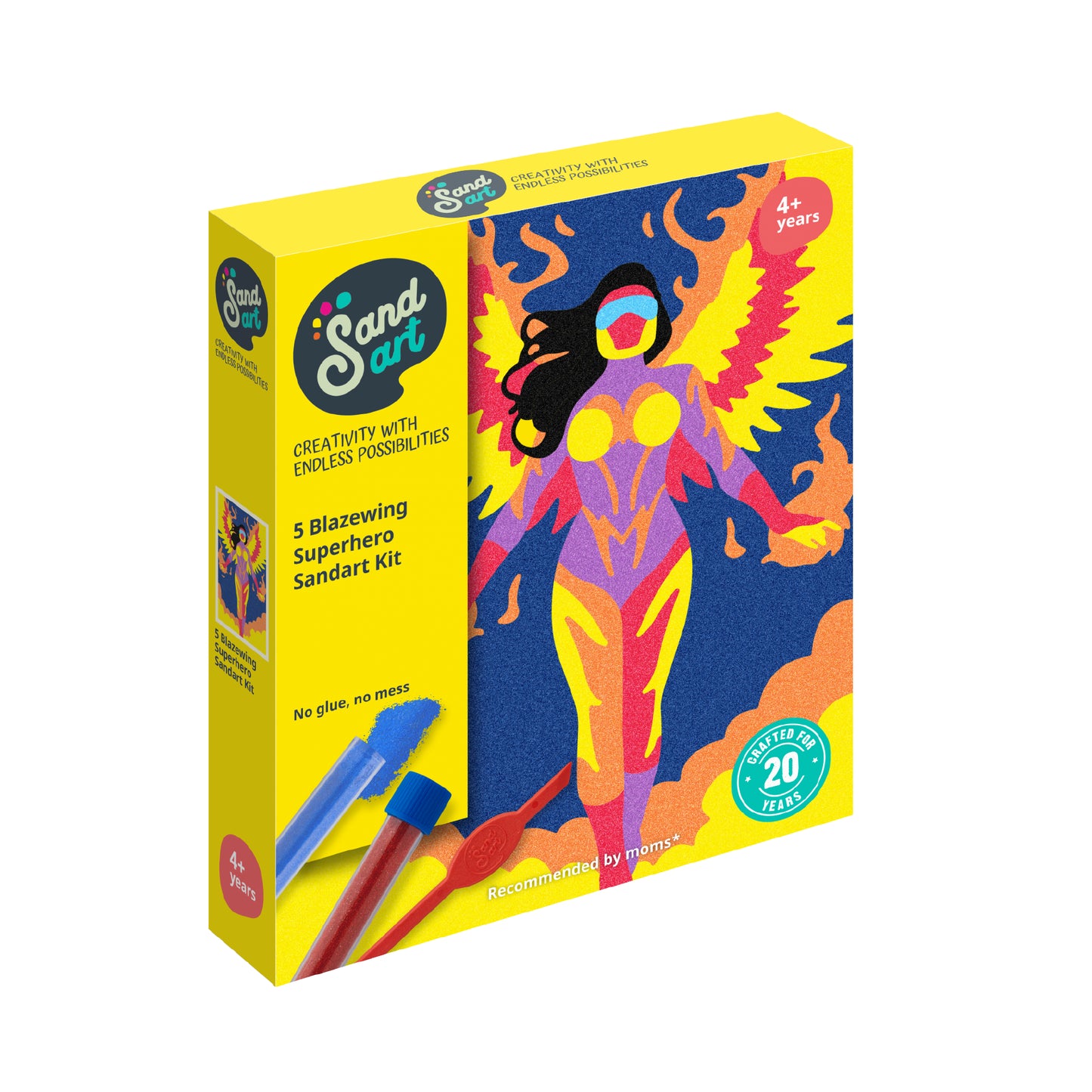 SandArt Neon Superhero Blazewing