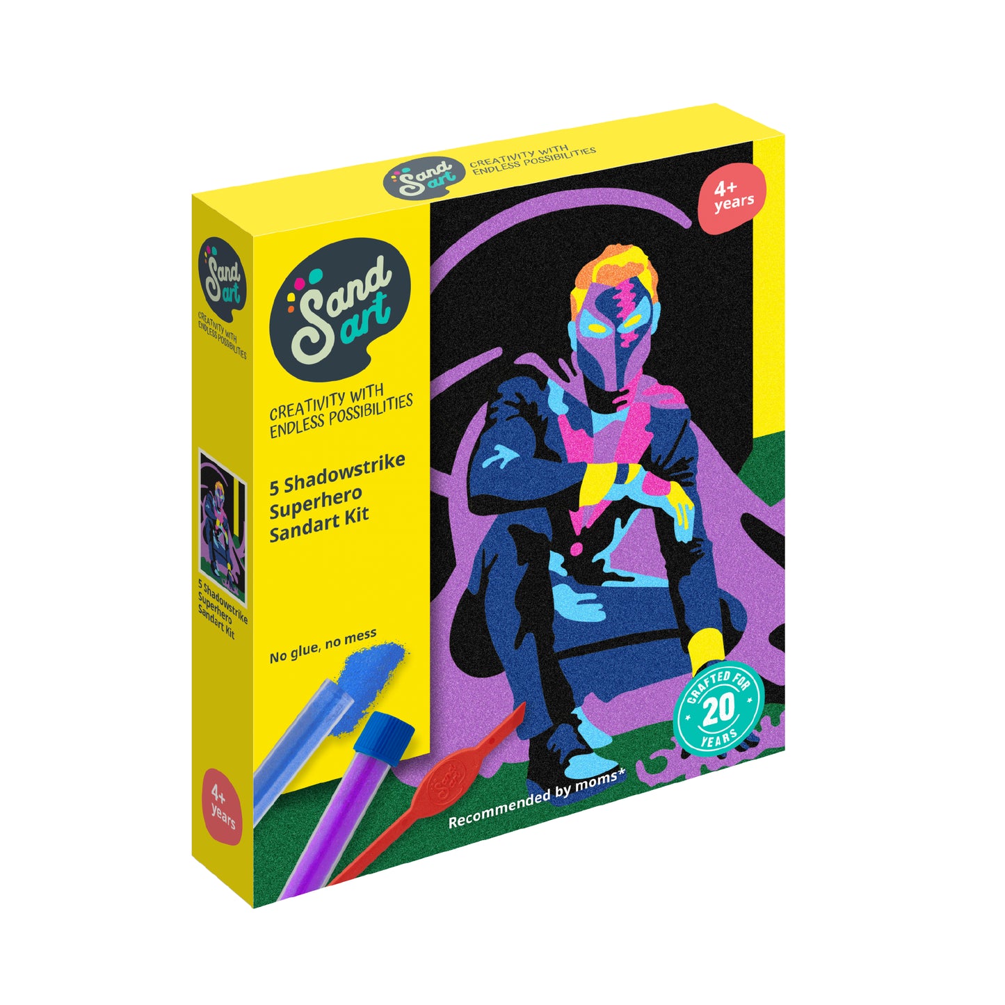 SandArt Neon Superhero Shadowstrike
