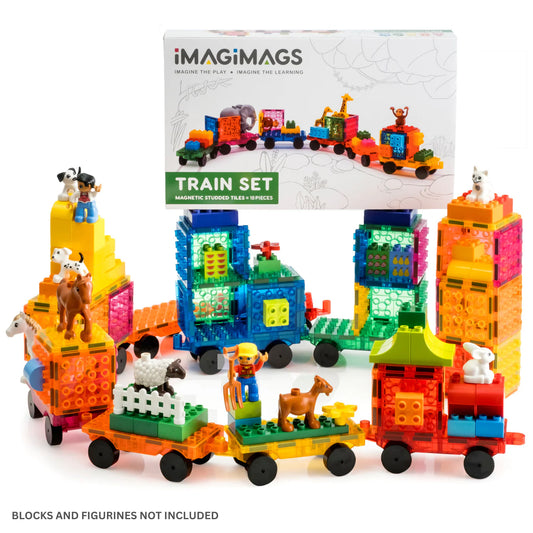 Imagimags Train Set (Compatible with all Lego Duplo Blocks)